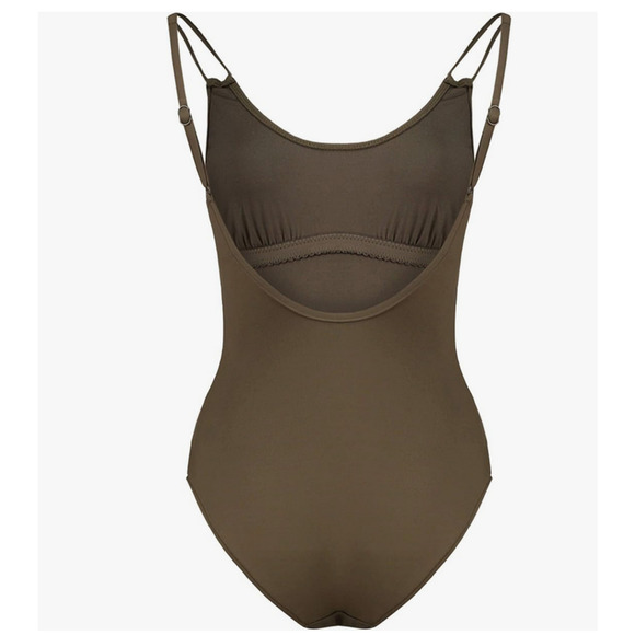 Seafolly Women Double Strap One Piece Swimsuit,Dark Olive Size 8 US - Picture 2 of 2